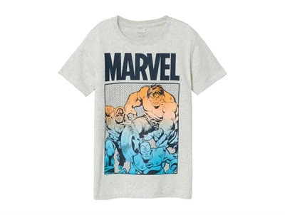 Name It light grey melange Marvel t-shirt