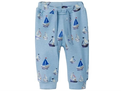 Name It chambray blue sailboat bukser