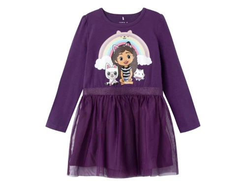 Name It plum purple kjole Gabby\'s Dollhouse