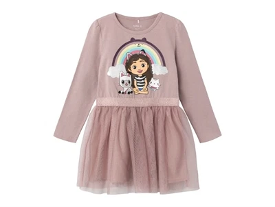 Name It deauville mauve kjole Gabby's Dollhouse
