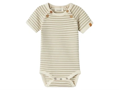 Lil Atelier moss grey stribet body
