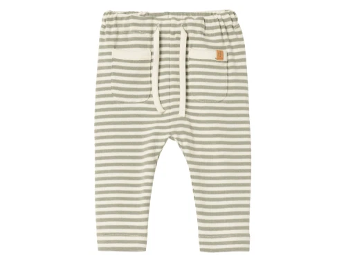 Lil Atelier moss grey stribede bukser