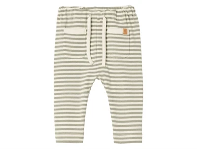 Lil Atelier moss grey stribede bukser