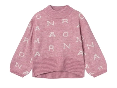 Name It nostalgia rose melange oversize striktrøje