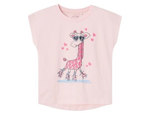 Name It parfait pink giraffe top