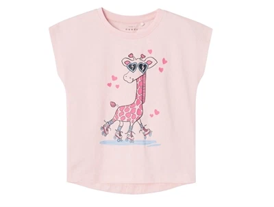 Name It parfait pink giraffe top