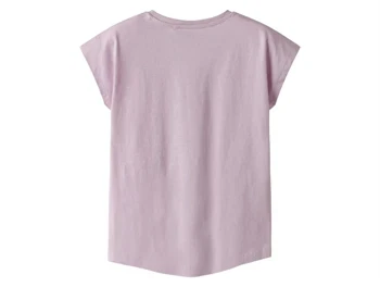 name it t-shirt i rosa nuance med stort kolibri-print, set bagfra