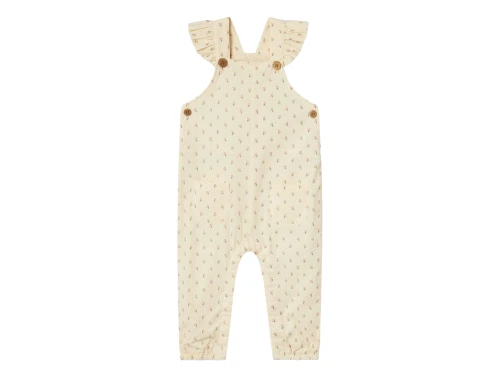 Lil Atelier turtledove blomstrede loose overalls
