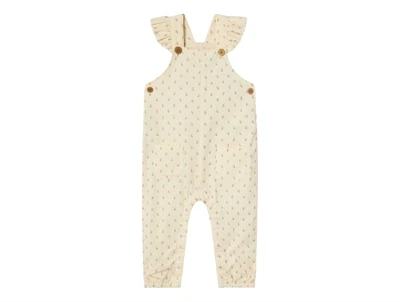 Lil Atelier turtledove blomstrede loose overalls