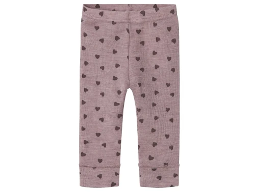 Name It purple dove hjerter legging merinould