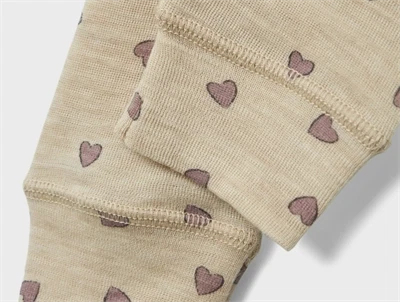 Name It pure cashmere hjerter legging merinould