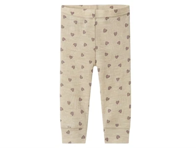 Name It pure cashmere hjerter legging merinould