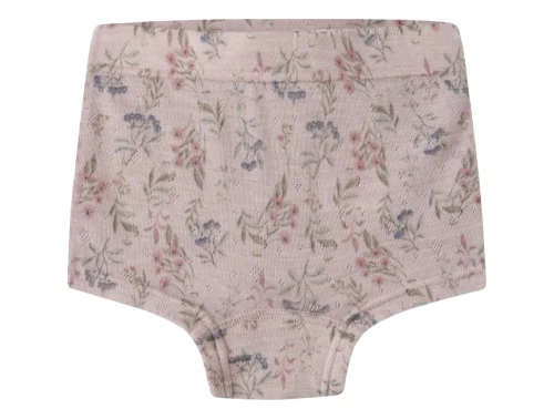 Name It merinould underbukser i lilla nuance med blomsterprint
