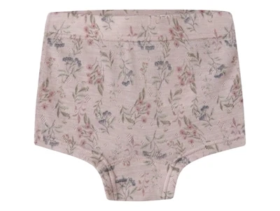 Name It merinould underbukser i lilla nuance med blomsterprint