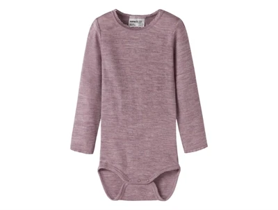 Name It merinould body i lilla nuance med hulmønster