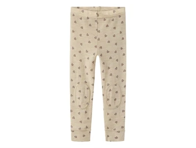 Name It pure cashmere hjerter legging merinould