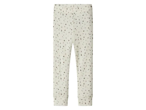 Name It leggings i råhvid nuance snow white med prikprint