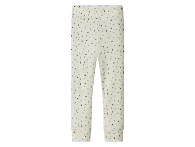 Name It leggings i råhvid nuance snow white med prikprint