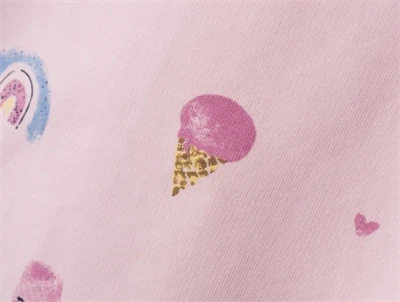 Name It parfait pink is og regnbuer sweatshirt