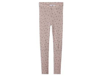 Name It Kids leggings i merinould med blomsterprint front