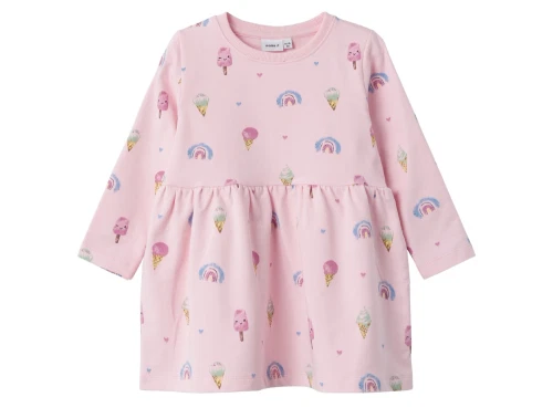 Name It parfait pink is og regnbuer kjole