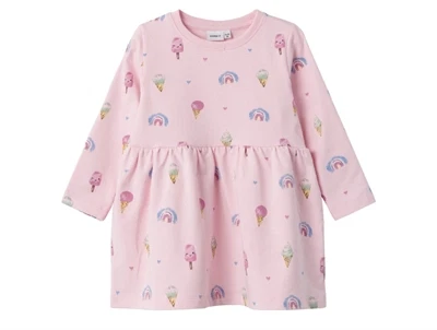 Name It parfait pink is og regnbuer kjole