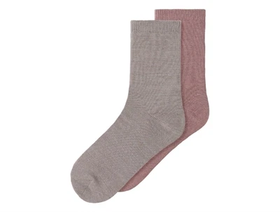 Name It strømper i shadow gray og brun 2-pak