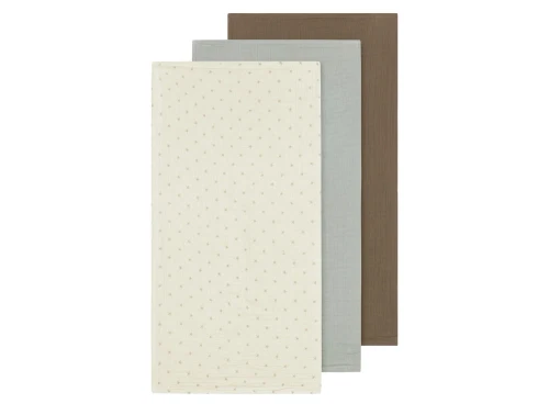 stofbleer 3-pak i blå og brun nuancer fra Lil\' Atelier  