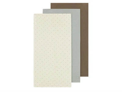 stofbleer 3-pak i blå og brun nuancer fra Lil' Atelier  