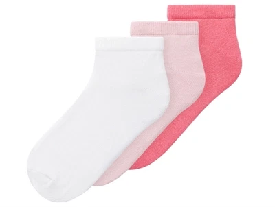 Name It bright white/parfait pink/camellia rose footie strømper (6-pak)