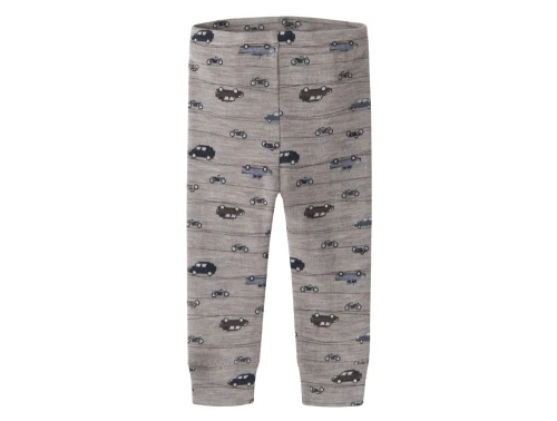 Name It leggings i satellite med bilprint i merinould