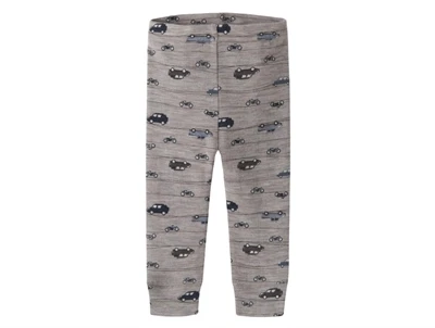 Name It leggings i satellite med bilprint i merinould