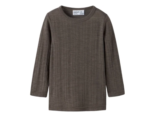Name It merinould bluse i morel forfra