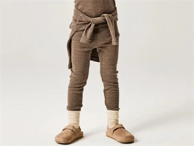 Name It merinould leggings i morel på barn
