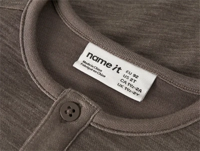 Name It merinould bluse i brun nuance morel