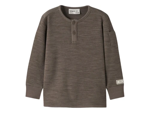 Name It bluse i brun nuance morel med knaplukning