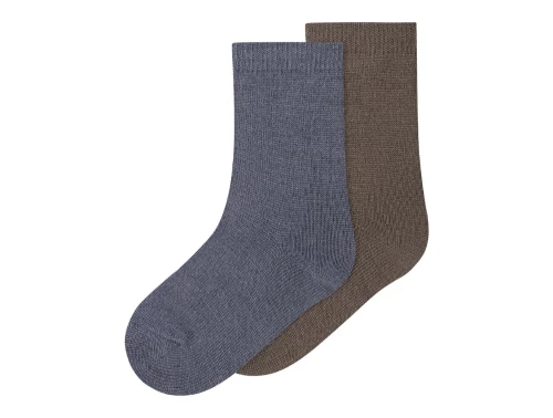 Name It 2-pak uldsokker i folkstone gray og morel