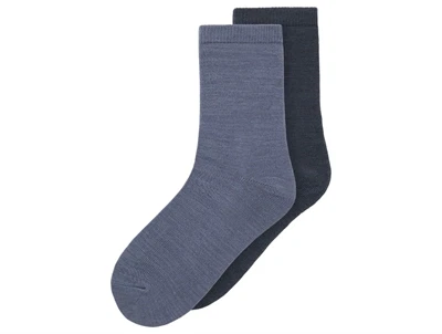 Name It sokker i folkestone gray og ombre blue 2-pak med uld