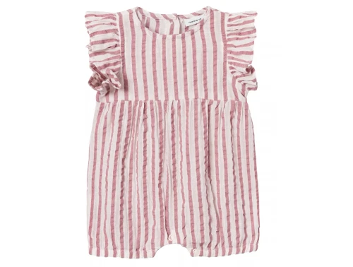 Name It parfait pink stribet sunsuit