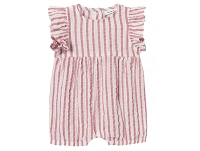 Name It parfait pink stribet sunsuit