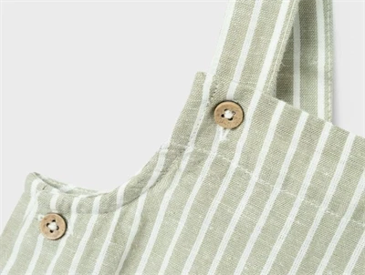 Name It oil green stribet overall
