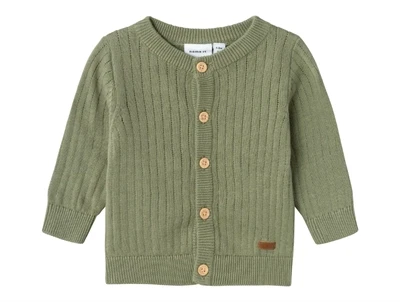Name It oil green cardigan