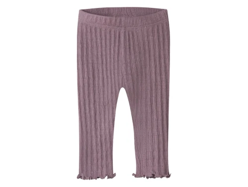 Name It leggings i toadstool med hulmønster i merinould