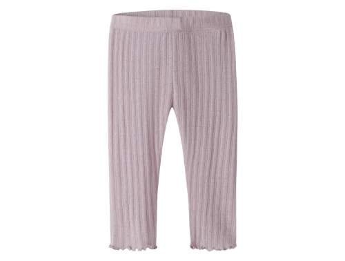 Name It leggings i violet ice med hulmønster i merinould