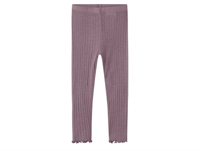 Name It merinould og silke leggings i toadstool forfra