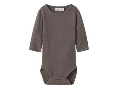 Name It body i morel i merinould og silke