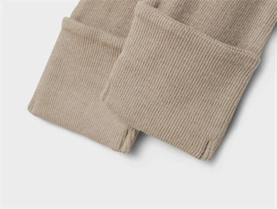 Name It heldragt natdragt i satellite grå brun nuance detalje af foldbare bukseben i merinould og silke