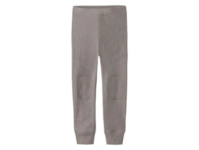 Name It leggings i grå nuance i merinould/silke med rib