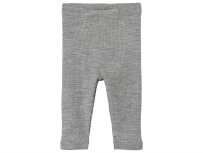 Lil Atelier grey melange legging merinould