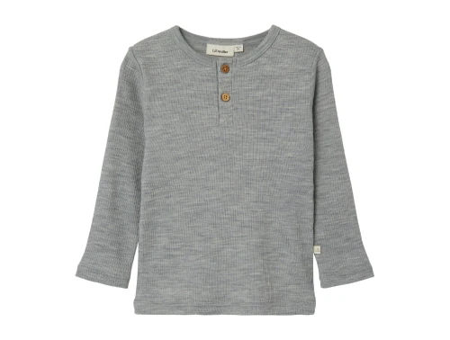 Lil Atelier grey melange top merinould